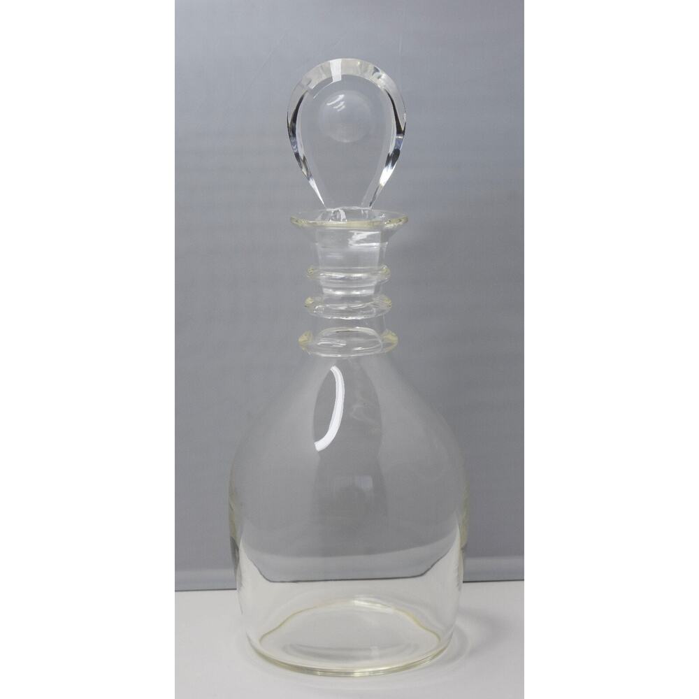 1950s Donald Pollard STEUBEN Blown Glass spiral Neck DECANTER with Moon Stopper